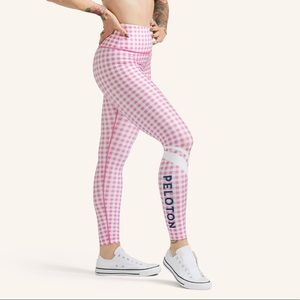 Peloton Pink Checkered Leggings